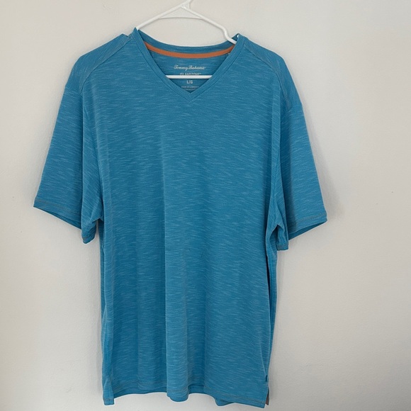 Tommy Bahama Teal Short Sleeve Men's Tee - Picture 1 of 6